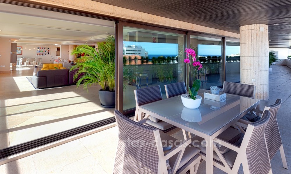 Unique luxury contemporary penthouse apartment for sale in Marbella on the Golden Mile near central Marbella 22426