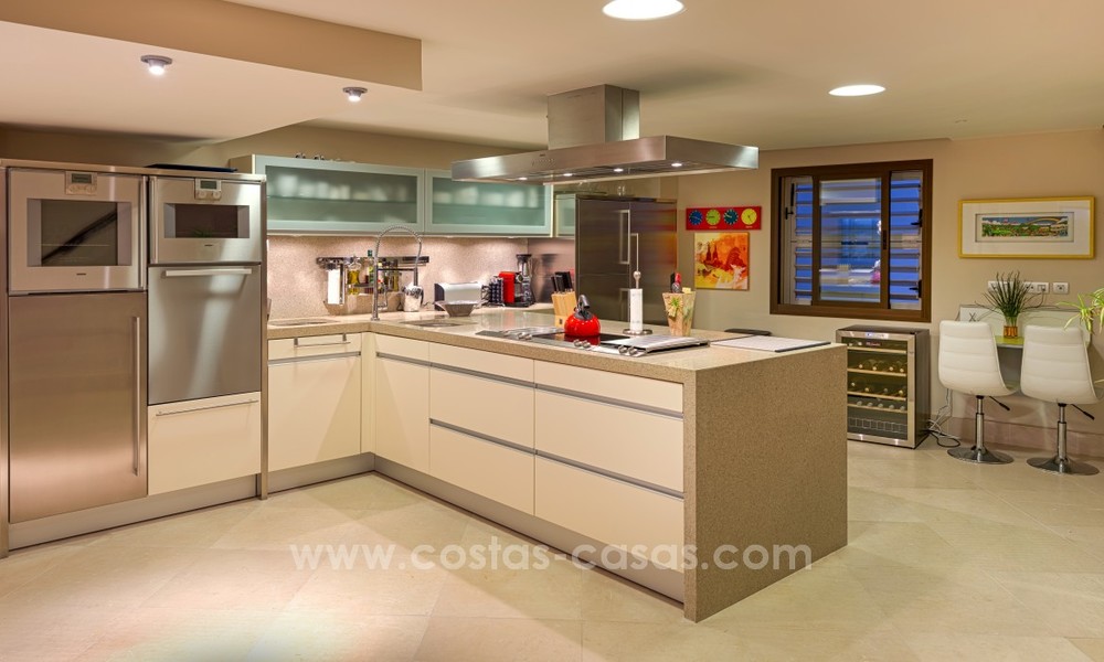 Unique luxury contemporary penthouse apartment for sale in Marbella on the Golden Mile near central Marbella 22432