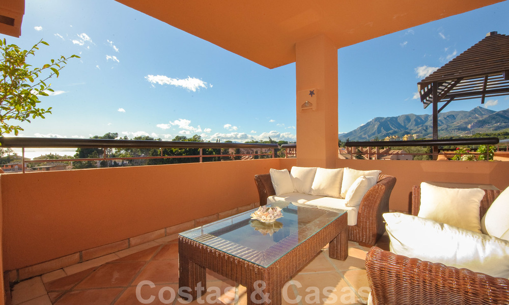 Luxury apartments for sale near the beach in a prestigious complex, just east of Marbella town 22956