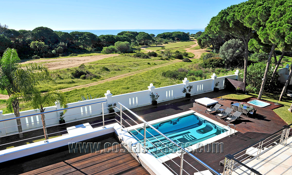 Modern contemporary style First line beach luxury villa for sale in Marbella 5422