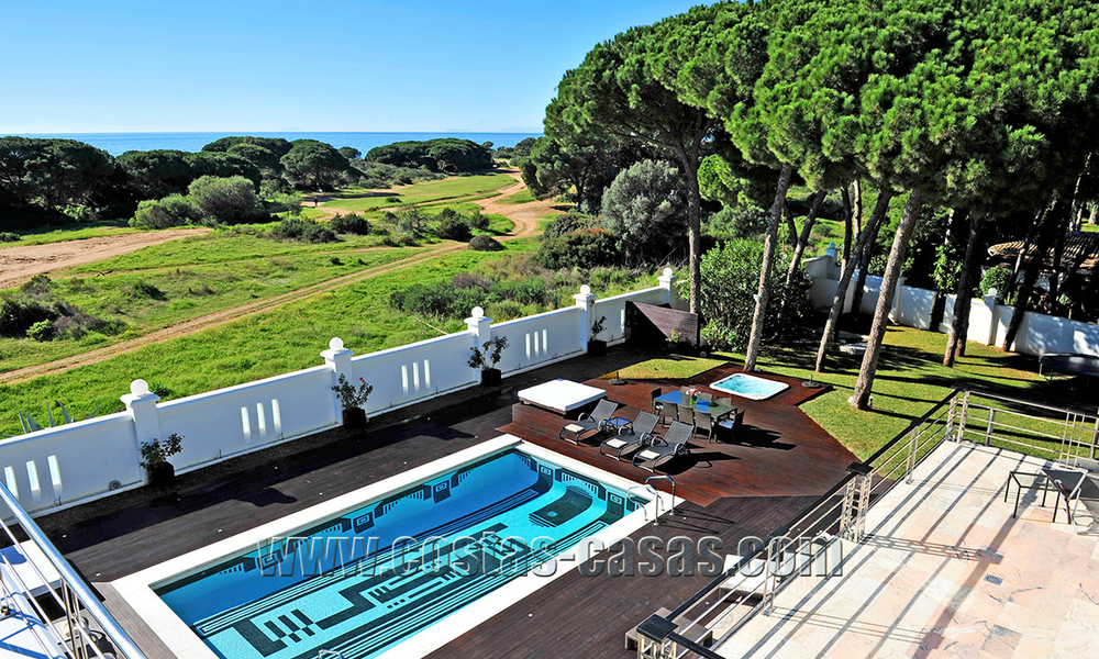 Modern contemporary style First line beach luxury villa for sale in Marbella 5423