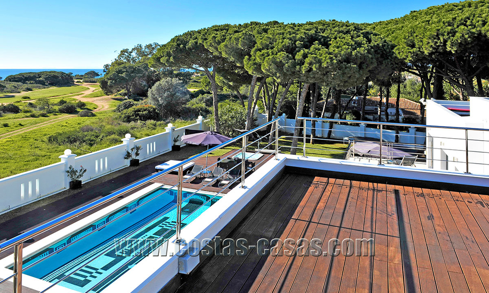 Modern contemporary style First line beach luxury villa for sale in Marbella 5424