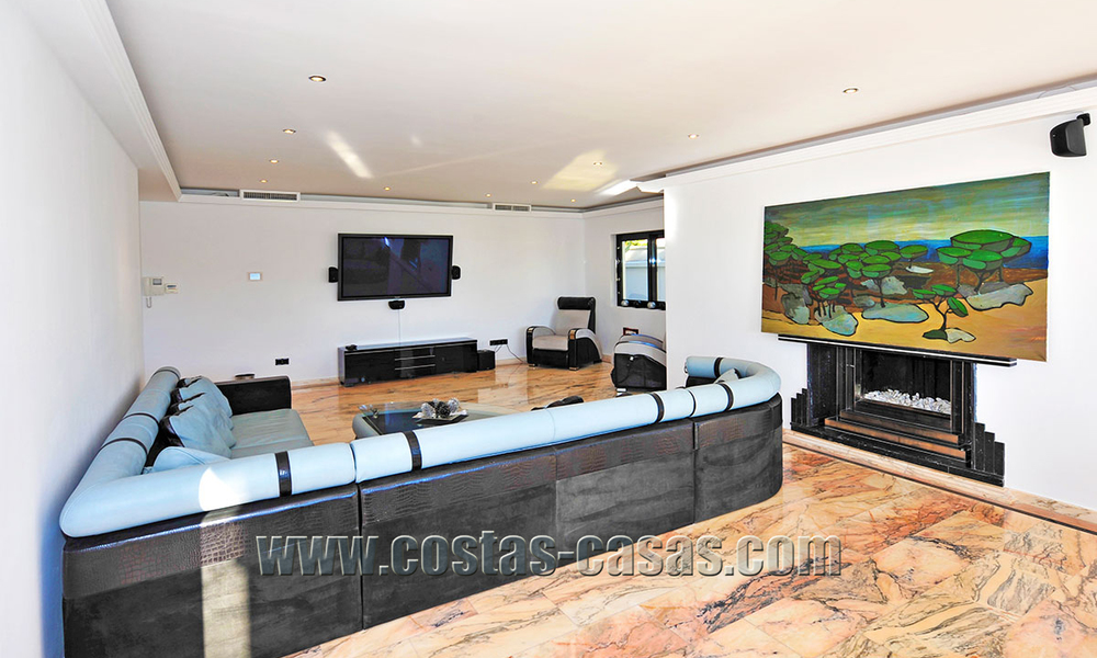 Modern contemporary style First line beach luxury villa for sale in Marbella 5428