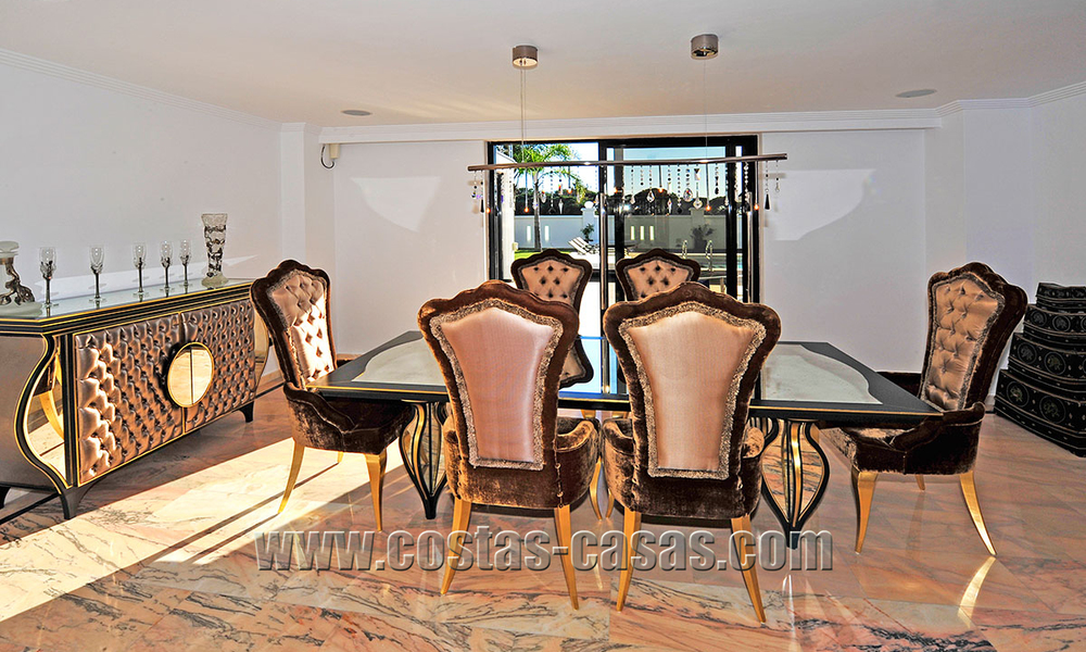 Modern contemporary style First line beach luxury villa for sale in Marbella 5431