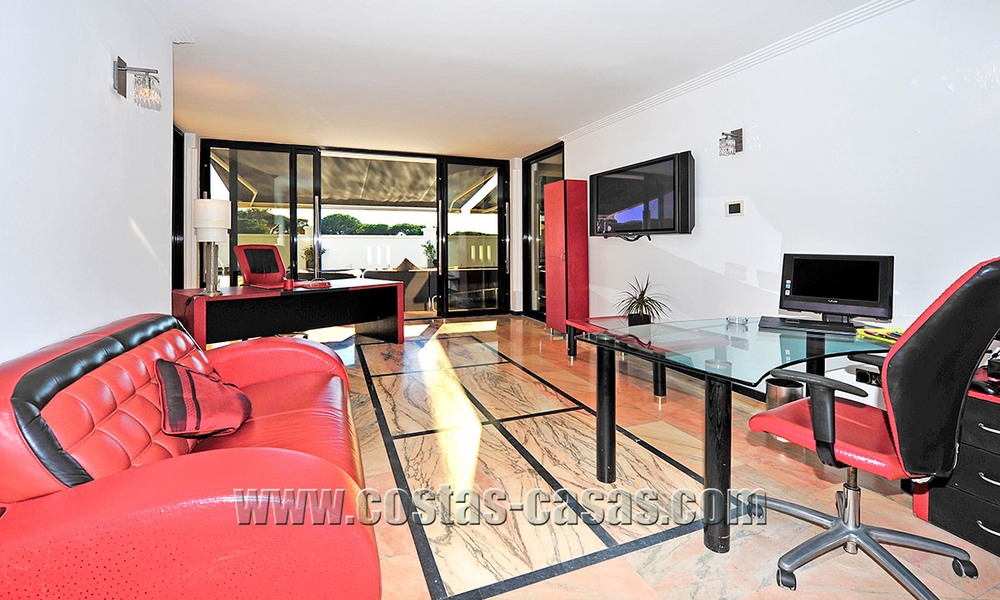 Modern contemporary style First line beach luxury villa for sale in Marbella 5434