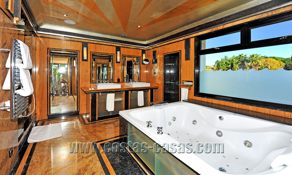 Modern contemporary style First line beach luxury villa for sale in Marbella 5437