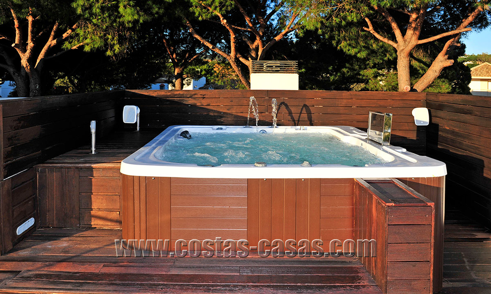 Modern contemporary style First line beach luxury villa for sale in Marbella 5447